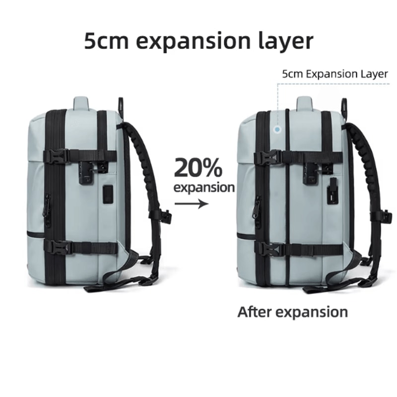 Voyager 16Inch Travel Laptop Backpack USB Charging Extended Casual School Business Bag 1