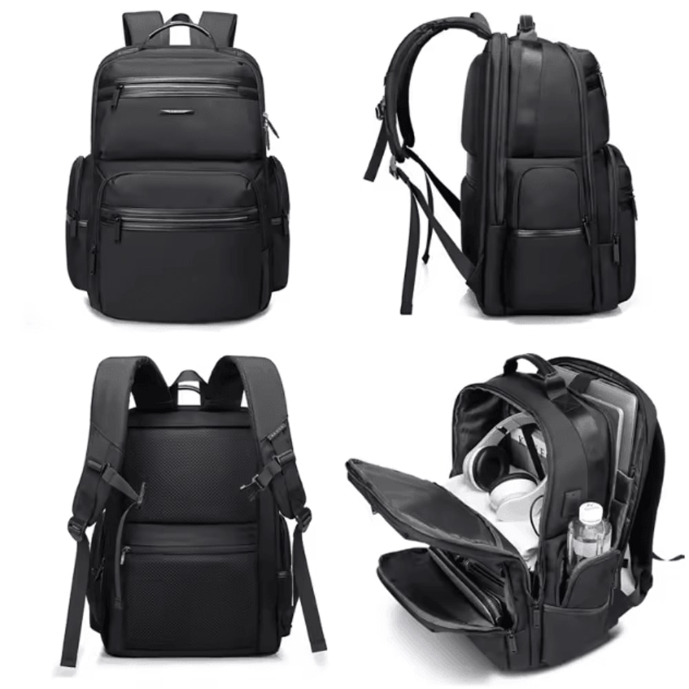 BANGE 156Inch AntiTheft Laptop Backpack Waterproof Oxford USB Recharging Travel Fashion Bag For M 2
