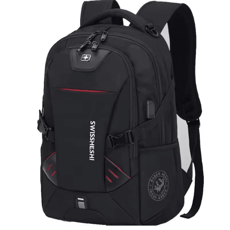 UrbanShield 17Inch USB Charging Laptop Backpack Multifunction Business Travel AntiTheft Waterproo 0