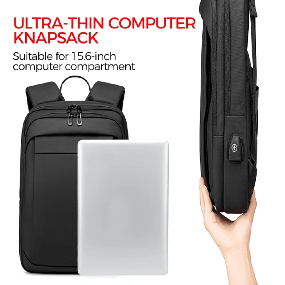 Fenruien Multifunction Waterproof Backpack USB Charging School Business Bag Fit 156Inch Laptop 1