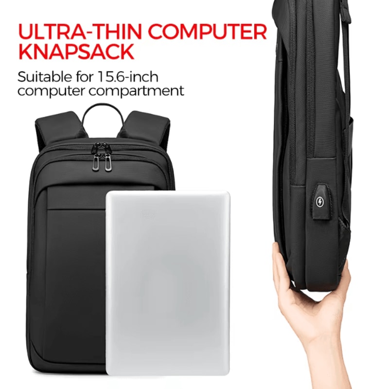 Fenruien Multifunction Waterproof Backpack USB Charging School Business Bag Fit 156Inch Laptop 1