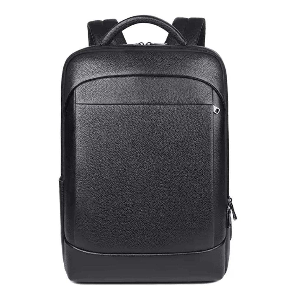 GenuineLeather 156Inch Mens Leather Laptop Backpack USB Charging AntiTheft Waterproof Travel Bag 4