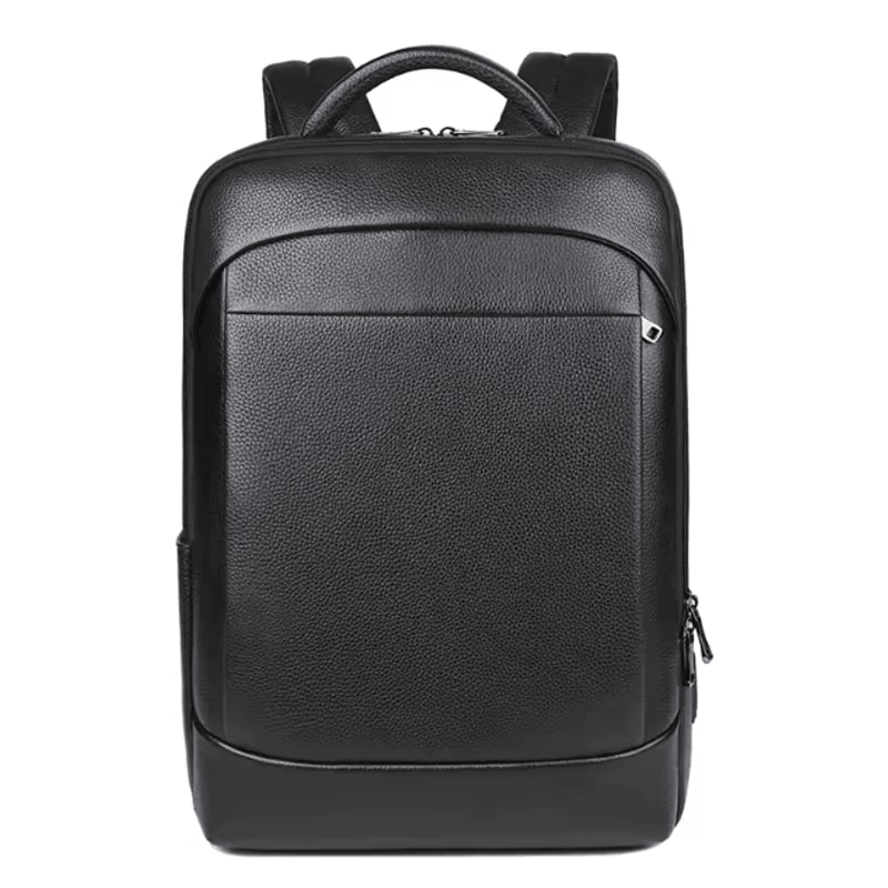 GenuineLeather 156Inch Mens Leather Laptop Backpack USB Charging AntiTheft Waterproof Travel Bag 4