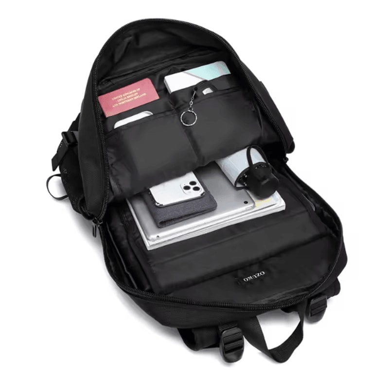 OZUKO Large 16Inch Laptop Backpack USB Charging Waterproof Travel School Bag For Men 2