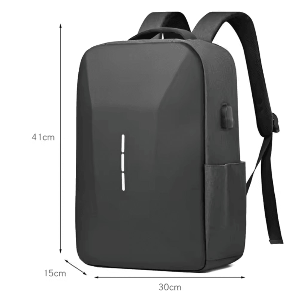 SecurePort 17Inch Portable Casual Laptop Backpack Large Capacity Waterproof Daypack With USB Charg 5