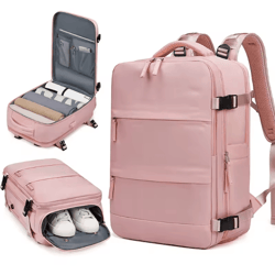 voyagerpro womens multifunction travel backpack – large capacity waterproof bag with shoe storage