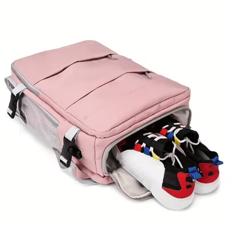 VoyagerPro Womens Multifunction Travel Backpack Large Capacity Waterproof Bag With Shoe Storage 4