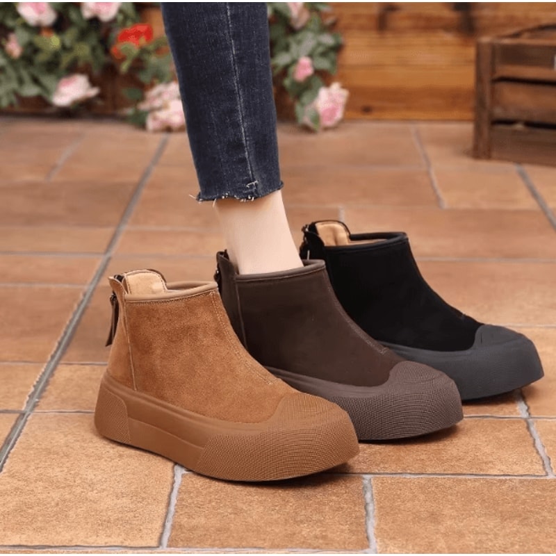 ArcticEase Womens Warm Snow Boots Casual Comfortable Winter Velvet Cotton Short Boots 0