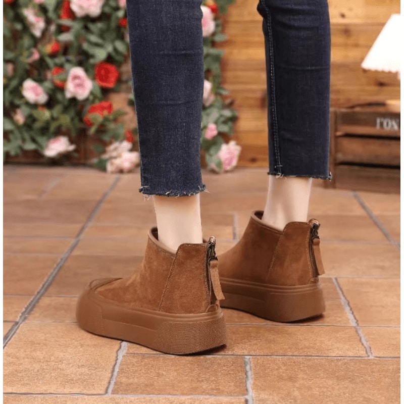 ArcticEase Womens Warm Snow Boots Casual Comfortable Winter Velvet Cotton Short Boots 1