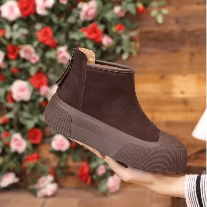 ArcticEase Womens Warm Snow Boots Casual Comfortable Winter Velvet Cotton Short Boots 3