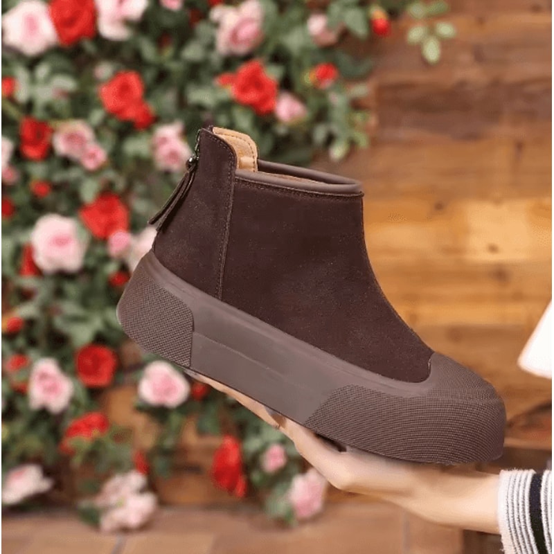 ArcticEase Womens Warm Snow Boots Casual Comfortable Winter Velvet Cotton Short Boots 6