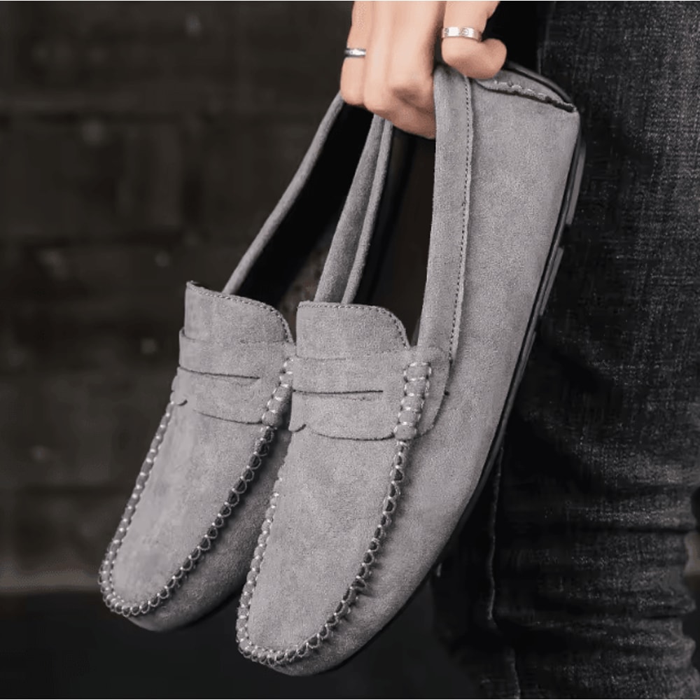 UrbanEase Mens Suede Casual Loafers Breathable Slip On Driving Boat Shoes 7