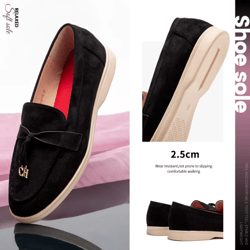 autumn comfort womens loafers soft round toe slip on casual flats