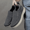 Mens Canvas Slip On Shoes Breathable Lightweight Casual Sneakers Driving And Walking Shoes 2