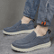 Mens Canvas Slip On Shoes Breathable Lightweight Casual Sneakers Driving And Walking Shoes 4