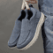 Mens Canvas Slip On Shoes Breathable Lightweight Casual Sneakers Driving And Walking Shoes 5