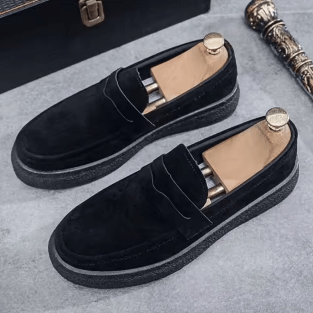 Fashion Platform Mens Casual Loafers Lightweight Breathable Slip On Walking And Driving Shoes 5
