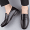 Genuine Leather Mens Casual And Office Formal Loafers Breathable Driving Shoes Plus Size 0