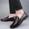 Genuine Leather Mens Casual And Office Formal Loafers Breathable Driving Shoes Plus Size 1