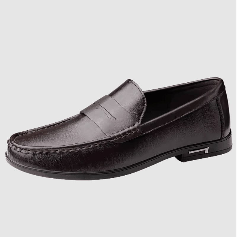 Genuine Leather Mens Casual And Office Formal Loafers Breathable Driving Shoes Plus Size 5