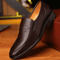 Genuine Leather Mens Business Loafers Breathable Formal Slip On Driving Shoes 1