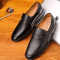 Genuine Leather Mens Business Loafers Breathable Formal Slip On Driving Shoes 6