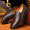 Genuine Leather Mens Business Loafers Breathable Formal Slip On Driving Shoes 7