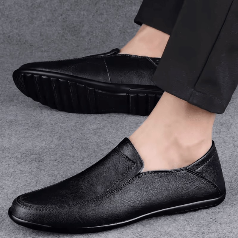 Genuine Leather Mens Casual And Formal Loafers Breathable Slip On Driving Shoes 1