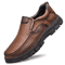 Genuine Leather Mens Handmade Casual Loafers Breathable Comfortable Slip On Driving Shoes 4