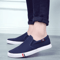 Men Canvas Slip On Casual Loafers Comfortable Walking Non Slip Flats 2