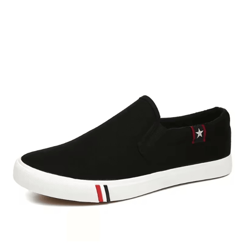 Men Canvas Slip On Casual Loafers Comfortable Walking Non Slip Flats 5
