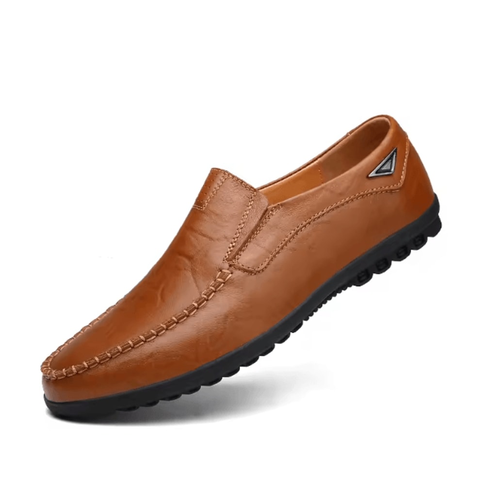 Men Handmade Leather Casual Loafers Comfortable Anti Slip Driving Shoes 7