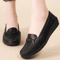 Women Leather Loafers Comfortable Slip On Casual Flat Shoes 2