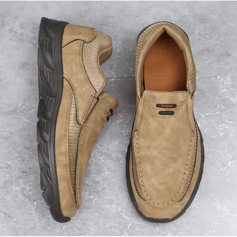 Men Leather Casual Shoes Comfortable Breathable Walking Sneakers And Loafers 6