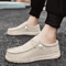 Men Canvas Slip On Casual Shoes Breathable Comfortable Walking Sneakers Plus Size 0