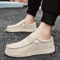 Men Canvas Slip On Casual Shoes Breathable Comfortable Walking Sneakers Plus Size 0