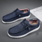 Men Canvas Slip On Casual Shoes Breathable Comfortable Walking Sneakers Plus Size 8