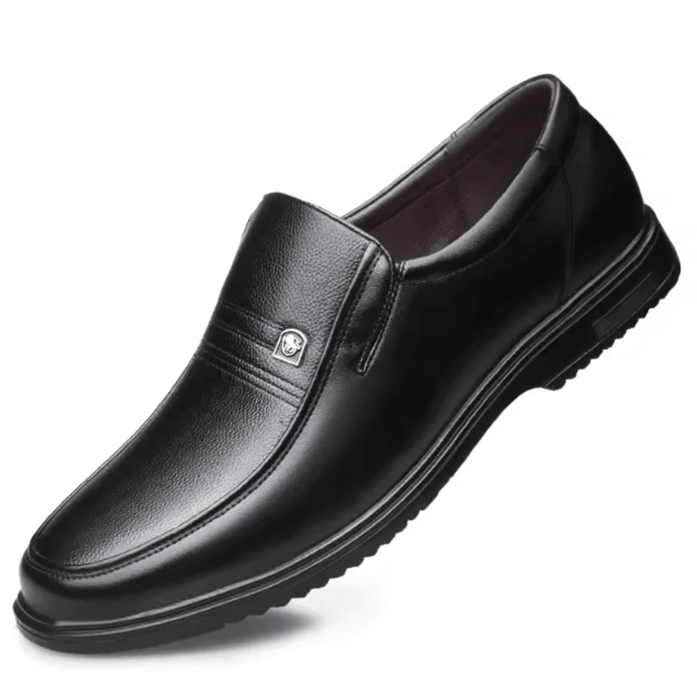 Men Leather Casual Formal Loafers Breathable Slip On Driving Shoes Plus Size 3