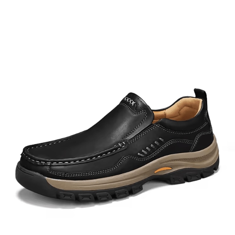 Men Hand Stitched Casual Loafers Comfortable Breathable Slip On Everyday Shoes 6