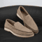 Mens Suede Leather Comfort Loafers Comfortable Breathable Slip On Casual Flats 0