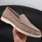 Mens Suede Leather Comfort Loafers Comfortable Breathable Slip On Casual Flats 1