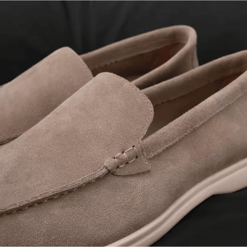 Mens Suede Leather Comfort Loafers Comfortable Breathable Slip On Casual Flats 3