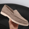 Mens Suede Leather Comfort Loafers Comfortable Breathable Slip On Casual Flats 6