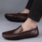 Men Leather Casual Loafers Breathable Comfortable Slip On Driving Shoes 1