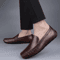 Men Leather Casual Loafers Breathable Comfortable Slip On Driving Shoes 2