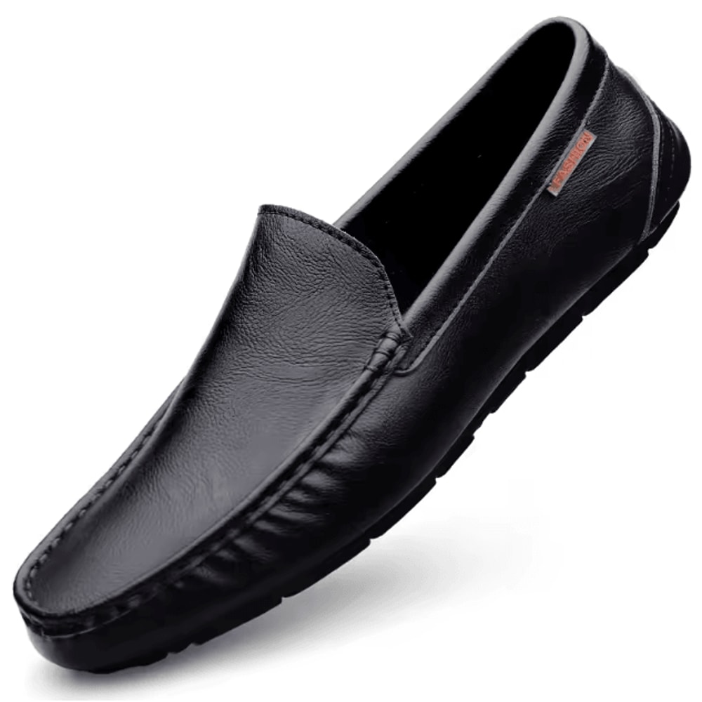 Men Leather Casual Loafers Breathable Comfortable Slip On Driving Shoes 5