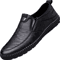 Men Leather Casual Loafers Comfortable Breathable Slip On Outdoor Driving Shoes 4
