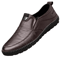 Men Leather Casual Loafers Comfortable Breathable Slip On Outdoor Driving Shoes 5
