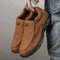 Men Casual Canvas And Leather Slip On Comfortable Walking Shoes 3