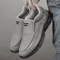 Men Casual Canvas And Leather Slip On Comfortable Walking Shoes 4